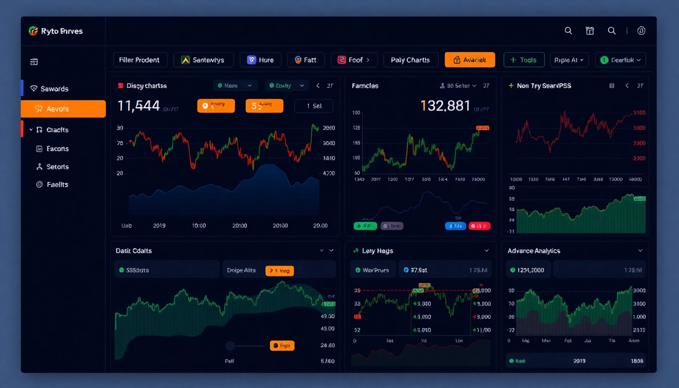 Detailed AICoin platform interface showcasing live cryptocurrency charts and market alerts, emphasizing real-time data analysis capabilities.
